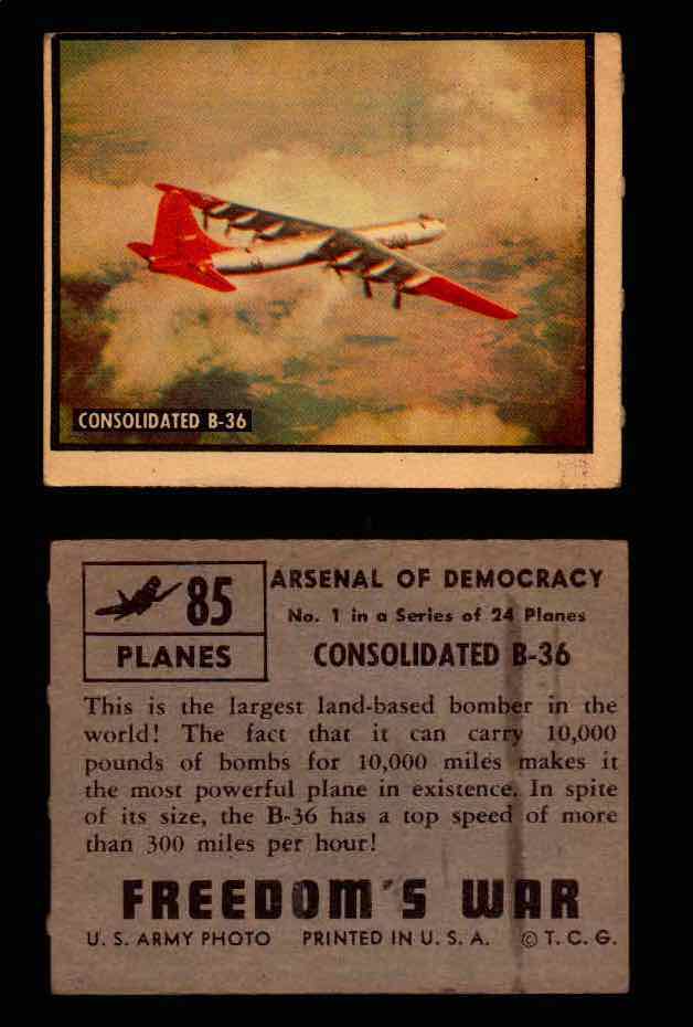 1950 Freedom's War Korea Topps Vintage Trading Cards You Pick Singles #1-100 #85  - TvMovieCards.com