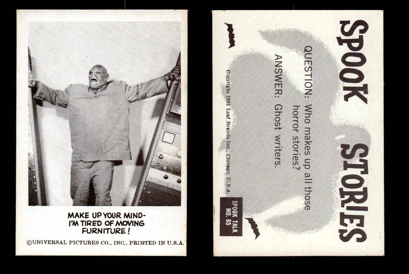 1961 Spook Stories Series 2 Leaf Vintage Trading Cards You Pick Singles #72-#144 #85  - TvMovieCards.com