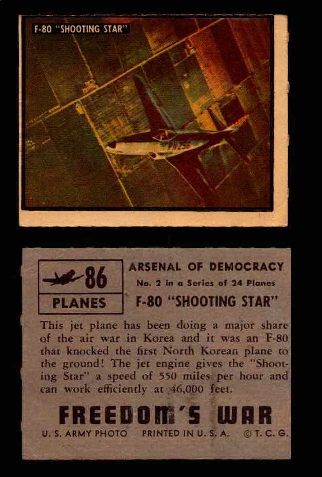 1950 Freedom's War Korea Topps Vintage Trading Cards You Pick Singles #1-100 #86  - TvMovieCards.com