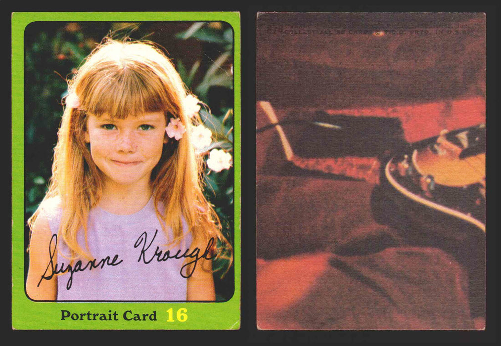 1971 The Partridge Family Series 3 Green You Pick Single Cards #1-88B Topps USA #	87B   Portrait Card 16: Suzanne Krough  - TvMovieCards.com