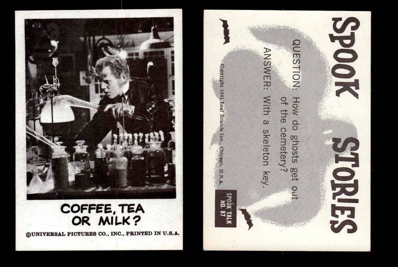 1961 Spook Stories Series 2 Leaf Vintage Trading Cards You Pick Singles #72-#144 #87  - TvMovieCards.com
