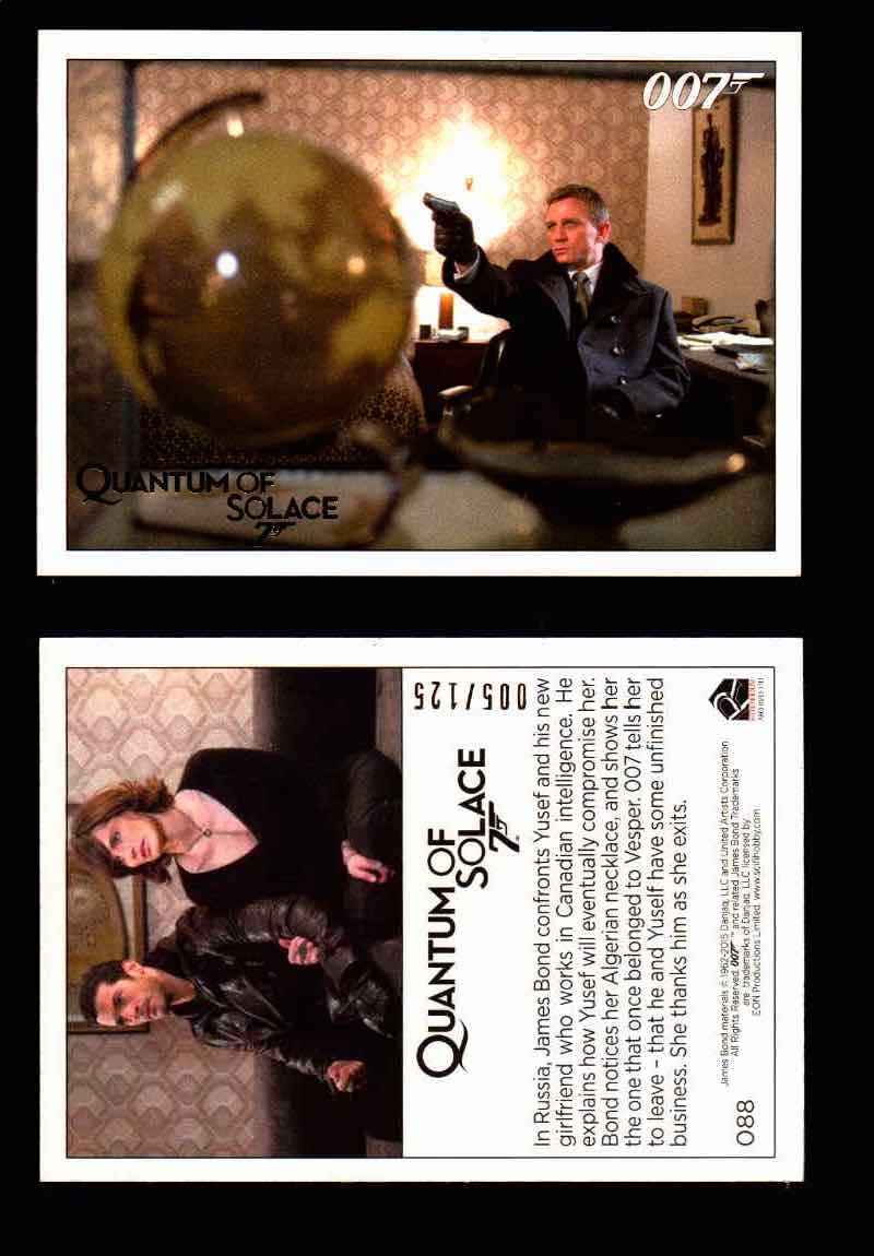 James Bond Archives Quantum of Solace Gold Parallel You Pick Single Cards #1-90 #88  - TvMovieCards.com