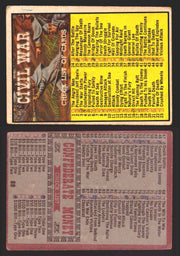 1962 Civil War News Topps TCG Trading Card You Pick Single Cards #1 - 88 88   Check List of Cards  - TvMovieCards.com
