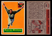 1956 Topps Football Trading Card You Pick Singles #1-#120 VG/EX #	88	Norm Willey  - TvMovieCards.com