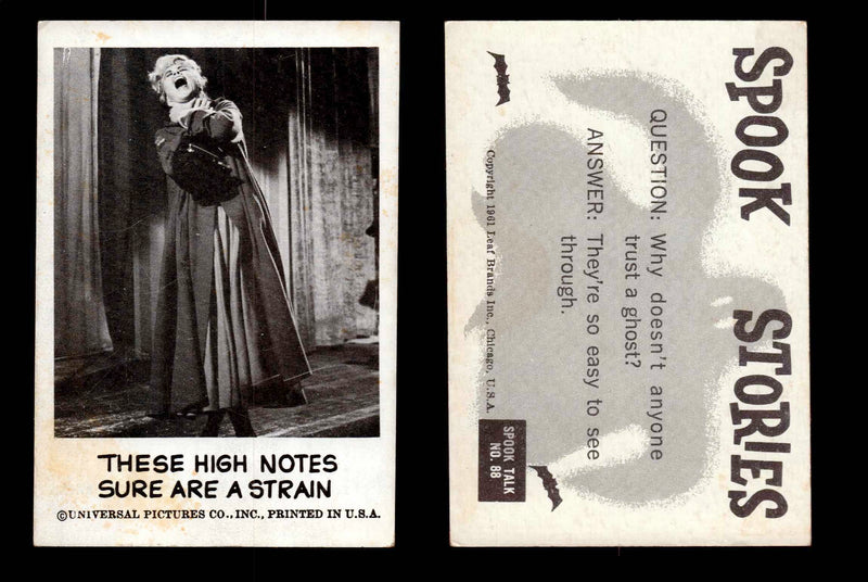 1961 Spook Stories Series 2 Leaf Vintage Trading Cards You Pick Singles #72-#144 #88  - TvMovieCards.com