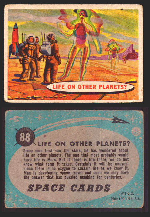 1957 Space Cards Topps Vintage Trading Cards #1-88 You Pick Singles 88   Life on Other Planets?  - TvMovieCards.com