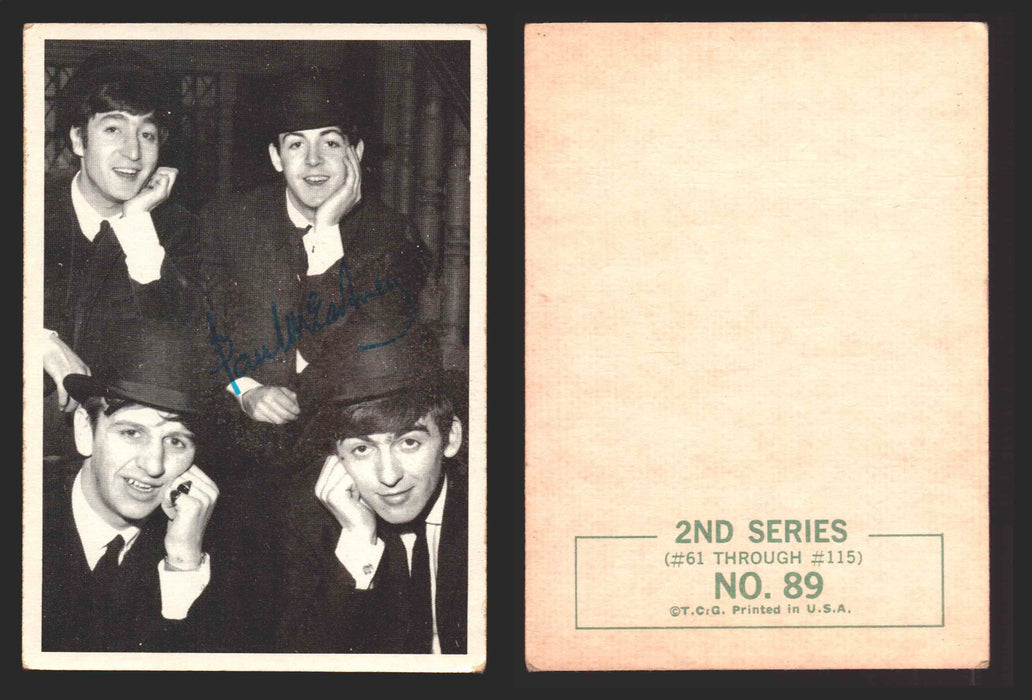 Beatles Series 2 Topps 1964 Vintage Trading Cards You Pick Singles #61-#115 #89  - TvMovieCards.com