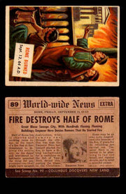 1954 Scoop Newspaper Series 2 Topps Vintage Trading Cards U Pick Singles #78-156 89   Rome Burned  - TvMovieCards.com