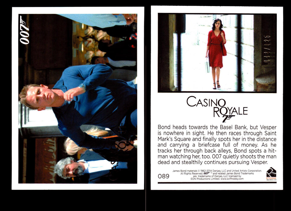 James Bond Archives 2014 Casino Royal Gold Parallel Card You Pick Number #89  - TvMovieCards.com