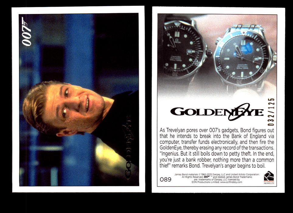 James Bond Archives 2015 Goldeneye Gold Parallel Card You Pick Single #1-#102 #89  - TvMovieCards.com