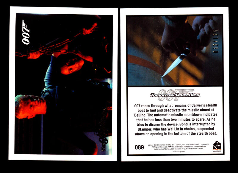 James Bond Archives 2014 Tomorrow Never Dies Gold Parallel Card You Pick Singles #89  - TvMovieCards.com