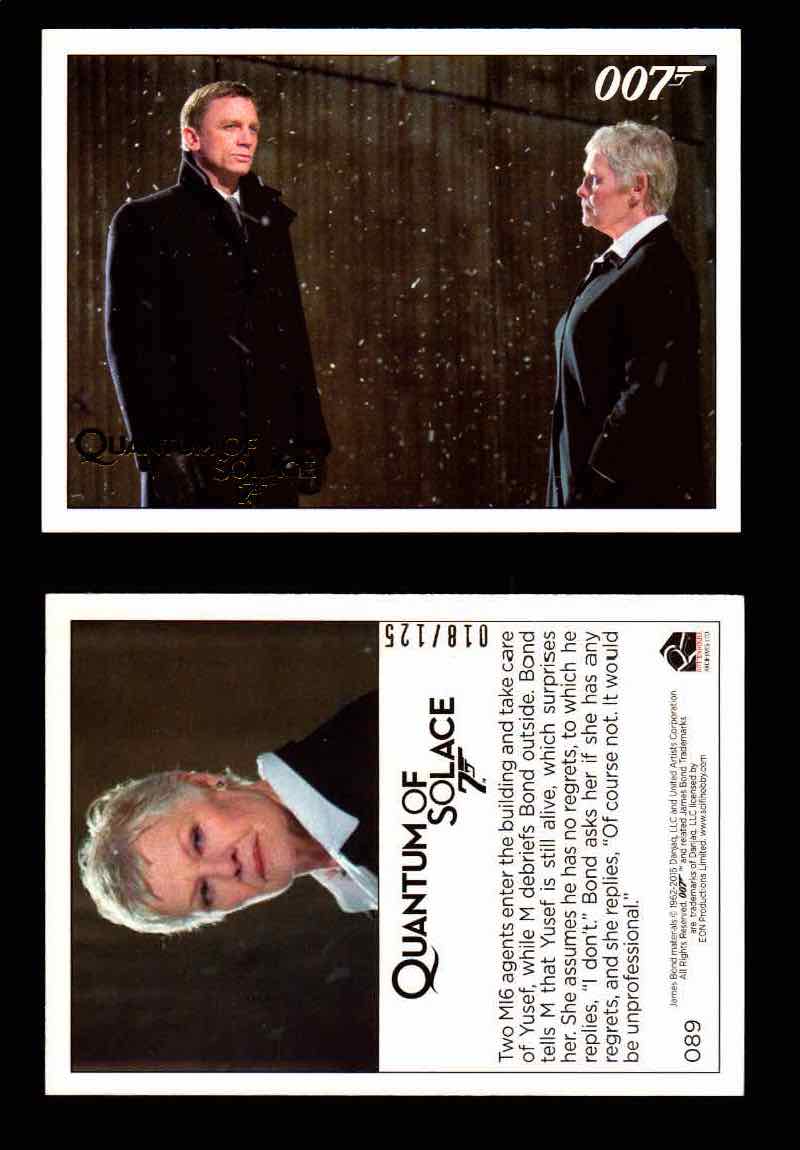 James Bond Archives Quantum of Solace Gold Parallel You Pick Single Cards #1-90 - TvMovieCards.com