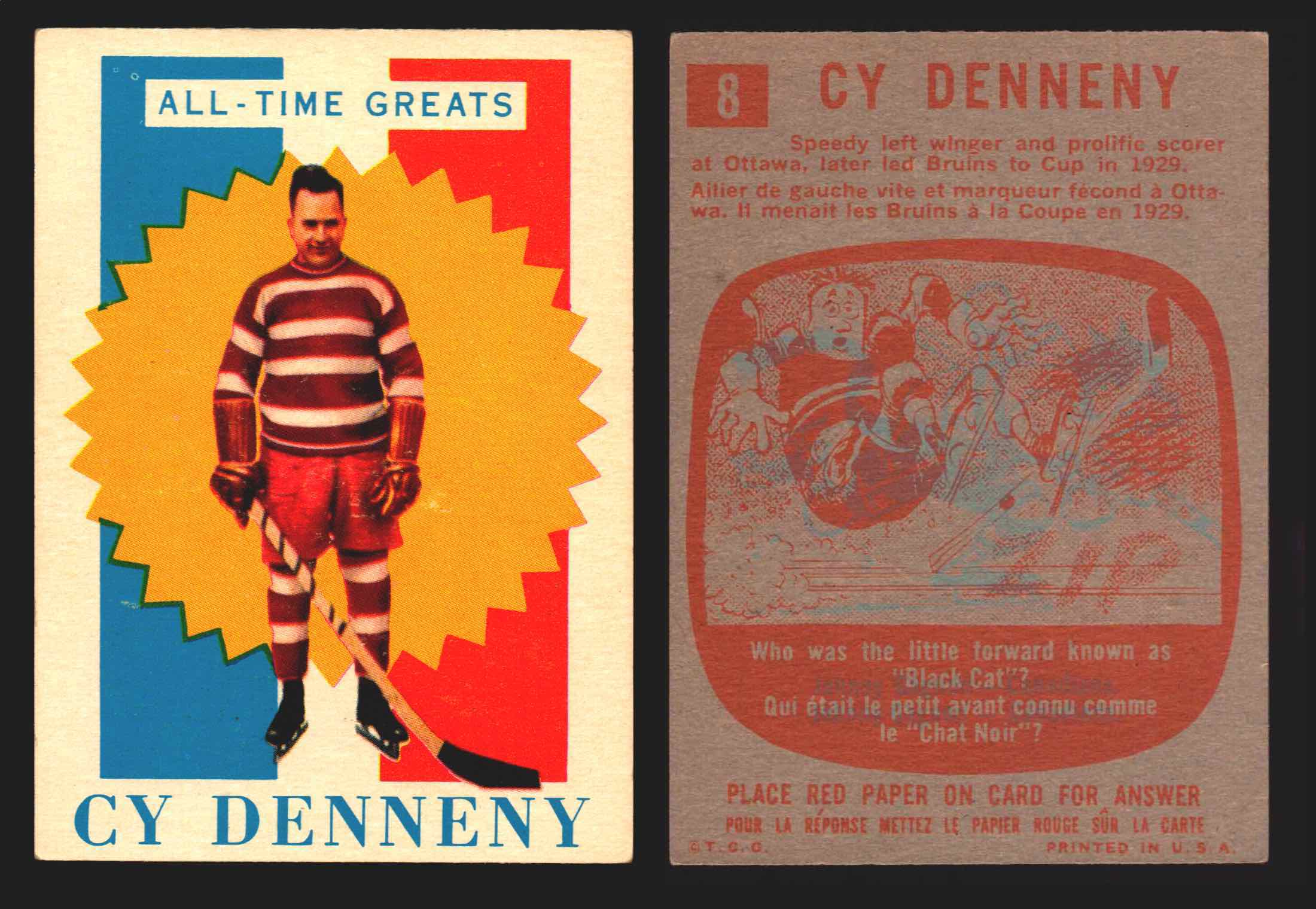 1960-61 Topps Hockey NHL Trading Card You Pick Single Cards #1