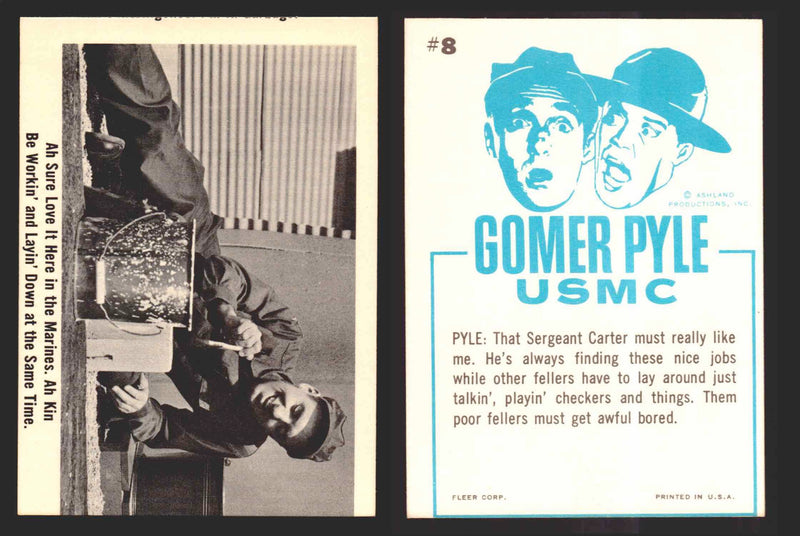 1965 Gomer Pyle Vintage Trading Cards You Pick Singles #1-66 Fleer 8   Ah sure love it here in the Marines. Ah kin be wor  - TvMovieCards.com