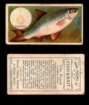 1910 Fish and Bait Imperial Tobacco Vintage Trading Cards You Pick Singles #1-50 #8 The Roach  - TvMovieCards.com