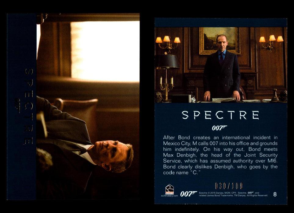 James Bond Archives 2016 Spectre Gold Parallel Card You Pick Singles #1-#76 #8  - TvMovieCards.com