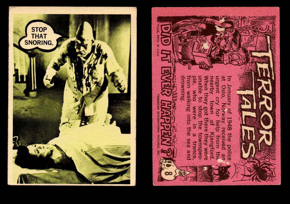1967 Movie Monsters Terror Tales Vintage Trading Cards You Pick Singles #1-88 #8  - TvMovieCards.com