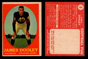 1958 Topps Football Trading Card You Pick Singles #1-#132 VG/EX #	8	James Dooley  - TvMovieCards.com