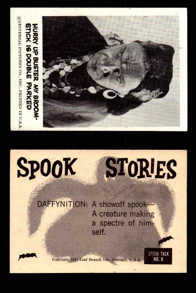 1961 Spook Stories Series 1 Leaf Vintage Trading Cards You Pick Singles #1-#72 #8  - TvMovieCards.com