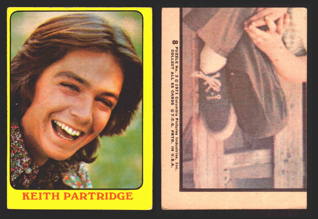 1971 The Partridge Family Series 1 Yellow You Pick Single Cards #1-55 Topps USA 8   Keith Partridge  - TvMovieCards.com