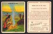 1910 T73 Hassan Cigarettes Indian Life In The 60's Tobacco Trading Cards Singles #8 Calling Back The Elk  - TvMovieCards.com