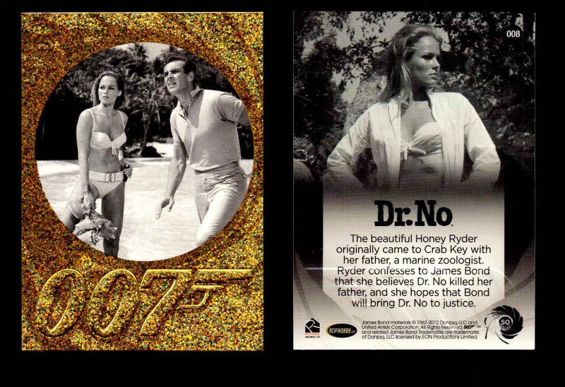 James Bond 50th Anniversary Series Two Gold Parallel Chase Card Singles #2-198 #8  - TvMovieCards.com