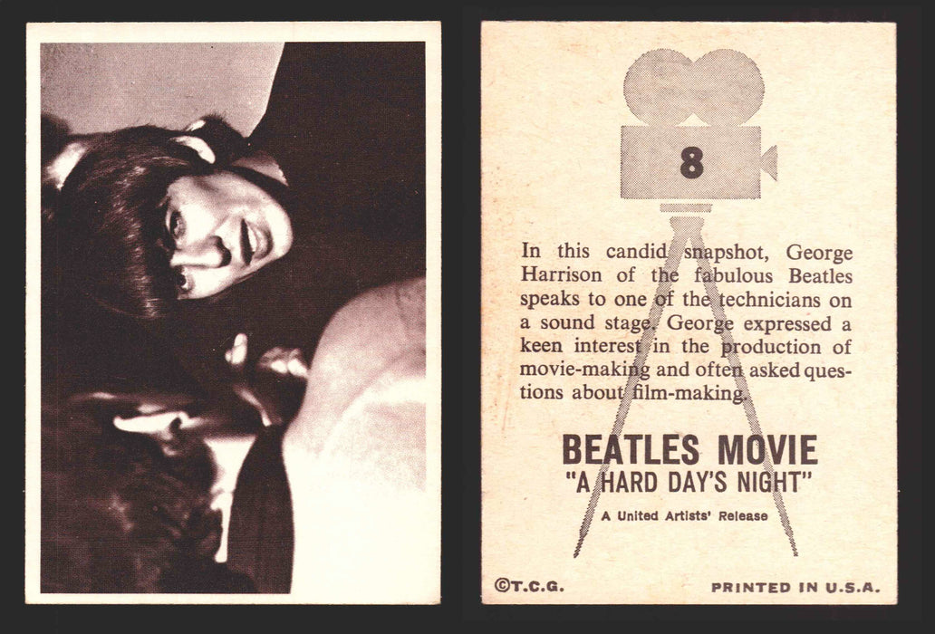 Beatles A Hard Days Night Movie Topps 1964 Vintage Trading Card You Pick Singles #8  - TvMovieCards.com