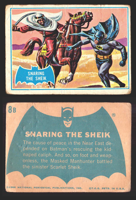 1966 Batman Puzzle B (Blue Bat) Vintage Trading Card You Pick Singles #1B-44B #8  - TvMovieCards.com