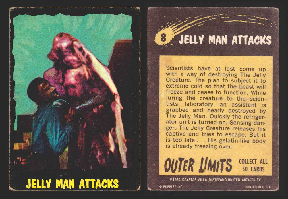 1964 Outer Limits Bubble Inc Vintage Trading Cards #1-50 You Pick Singles #8  - TvMovieCards.com