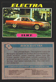 1976 Autos of 1977 Vintage Trading Cards You Pick Singles #1-99 Topps 8   Buick Electra  - TvMovieCards.com