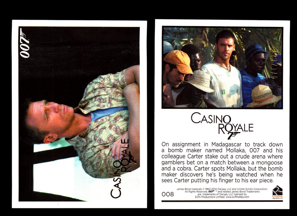 James Bond Archives 2014 Casino Royal Gold Parallel Card You Pick Number #8  - TvMovieCards.com