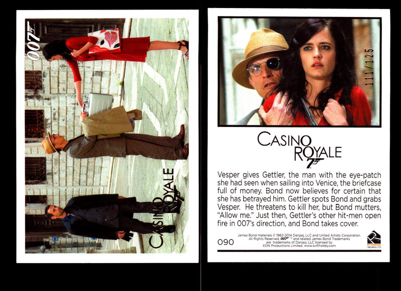 James Bond Archives 2014 Casino Royal Gold Parallel Card You Pick Number #90  - TvMovieCards.com