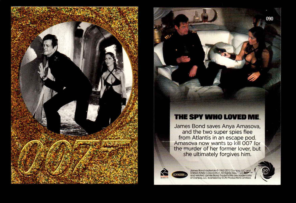 James Bond 50th Anniversary Series Two Gold Parallel Chase Card Singles #2-198 #90  - TvMovieCards.com