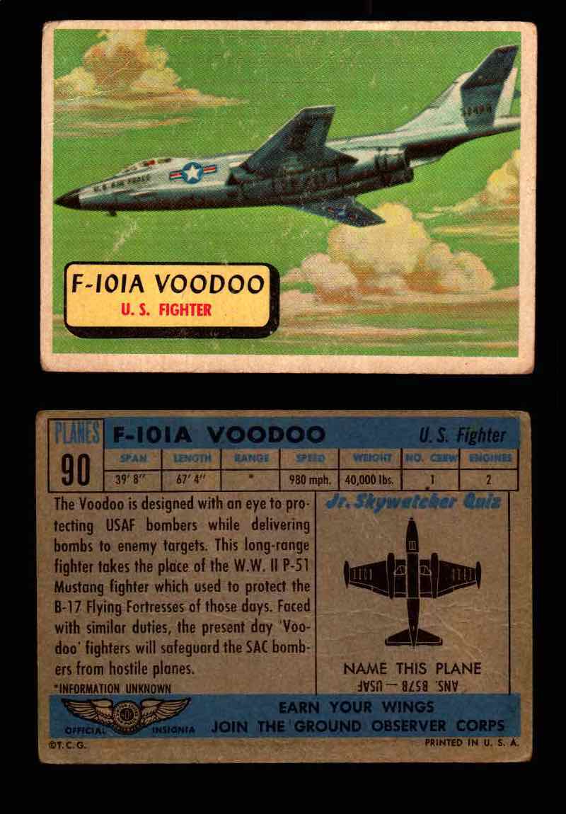 1957 Planes Series II Topps Vintage Card You Pick Singles #61-120 #90  - TvMovieCards.com