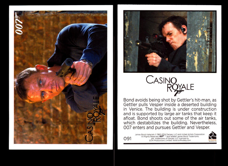 James Bond Archives 2014 Casino Royal Gold Parallel Card You Pick Number #91  - TvMovieCards.com