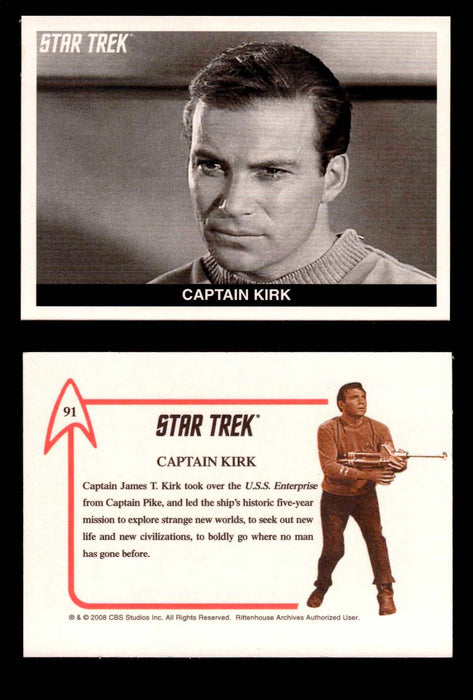 Star Trek TOS 40th Anniversary S2 1967 Expansion Card You Pick Singles #91-108 #91    Captain Kirk  - TvMovieCards.com