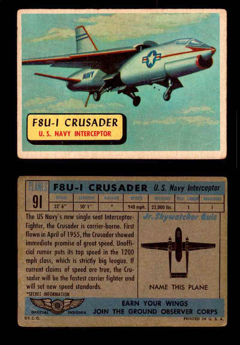 1957 Planes Series II Topps Vintage Card You Pick Singles #61-120 #91  - TvMovieCards.com