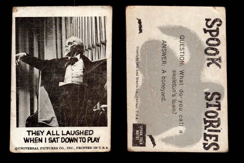 1961 Spook Stories Series 2 Leaf Vintage Trading Cards You Pick Singles #72-#144 #91  - TvMovieCards.com