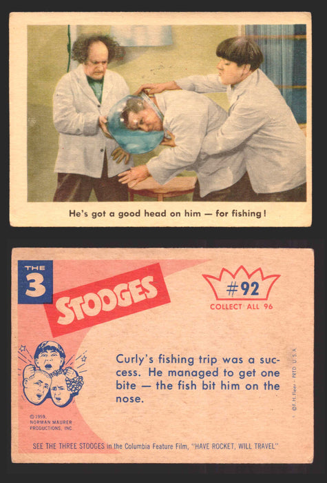 1959 Three 3 Stooges Fleer Vintage Trading Cards You Pick Singles #1-96 #92  - TvMovieCards.com