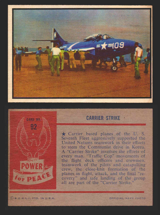 1954 Power For Peace Vintage Trading Cards You Pick Singles #1-96 92   Carrier Strike  - TvMovieCards.com