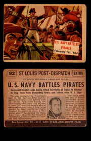 1954 Scoop Newspaper Series 2 Topps Vintage Trading Cards U Pick Singles #78-156 92   U.S. Navy Battles Pirates  - TvMovieCards.com