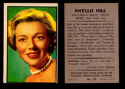 1953 Bowman NBC TV & Radio Stars Vintage Trading Card You Pick Singles #1-96 #92 Phyllis Hill  - TvMovieCards.com