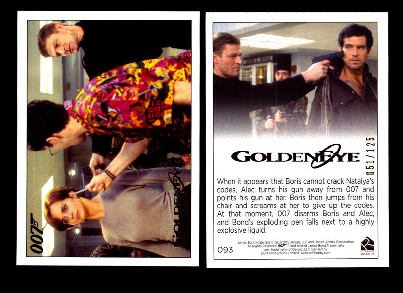 James Bond Archives 2015 Goldeneye Gold Parallel Card You Pick Single #1-#102 #93  - TvMovieCards.com