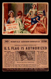 1954 Scoop Newspaper Series 2 Topps Vintage Trading Cards U Pick Singles #78-156 93   United States Gets Flag  - TvMovieCards.com