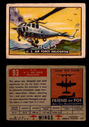 1952 Wings Topps TCG Vintage Trading Cards You Pick Singles #1-100 #93  - TvMovieCards.com