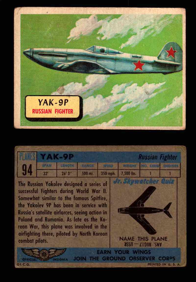 1957 Planes Series II Topps Vintage Card You Pick Singles #61-120 #94  - TvMovieCards.com