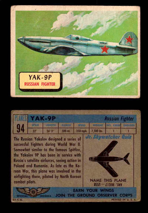 1957 Planes Series II Topps Vintage Card You Pick Singles #61-120 #94  - TvMovieCards.com