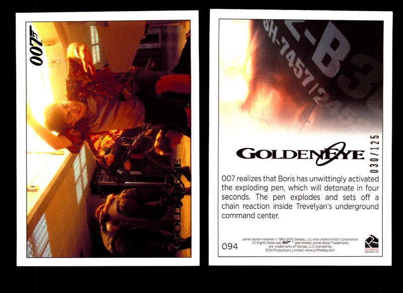 James Bond Archives 2015 Goldeneye Gold Parallel Card You Pick Single #1-#102 #94  - TvMovieCards.com