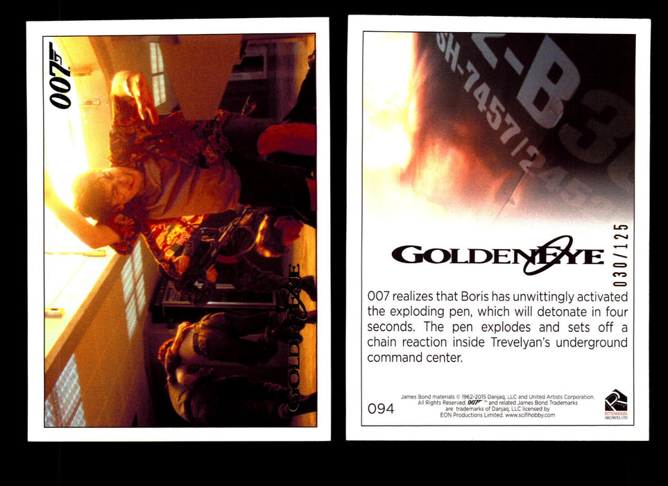 James Bond Archives 2015 Goldeneye Gold Parallel Card You Pick Single #1-#102 #94  - TvMovieCards.com
