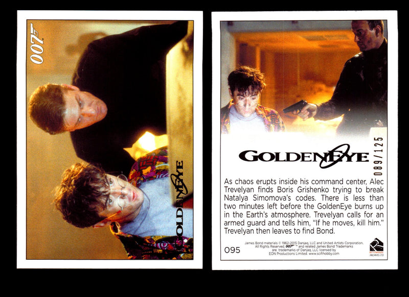 James Bond Archives 2015 Goldeneye Gold Parallel Card You Pick Single #1-#102 #95  - TvMovieCards.com